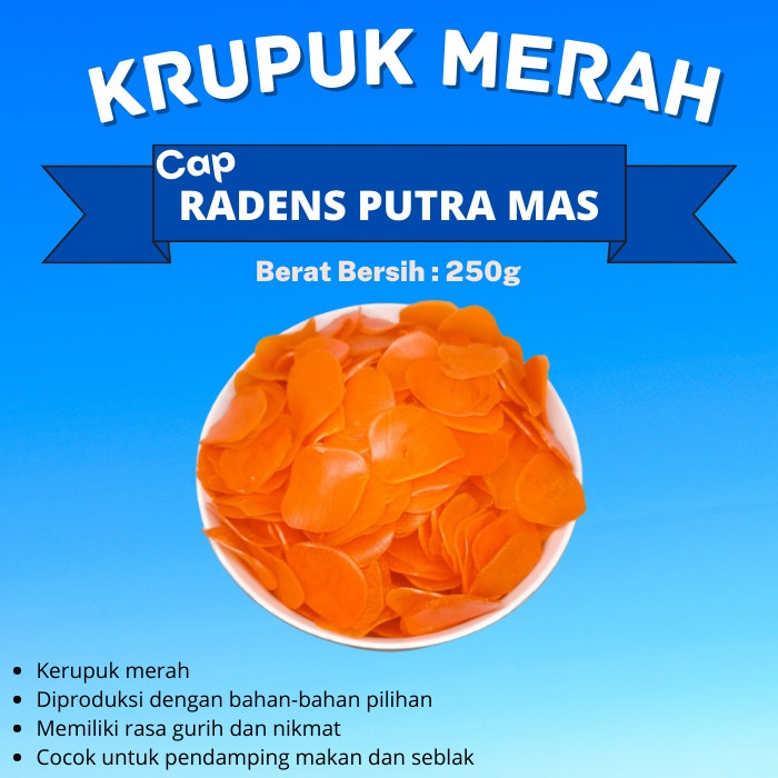 

Kerupuk Merah / Kuning Bawang Paling Murah Grosir 250gram