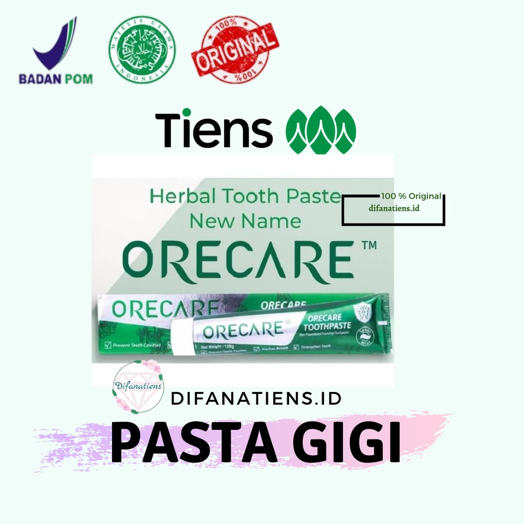 TIENS Herbal Toothpaste Original| Super Whitening Teeth Asli