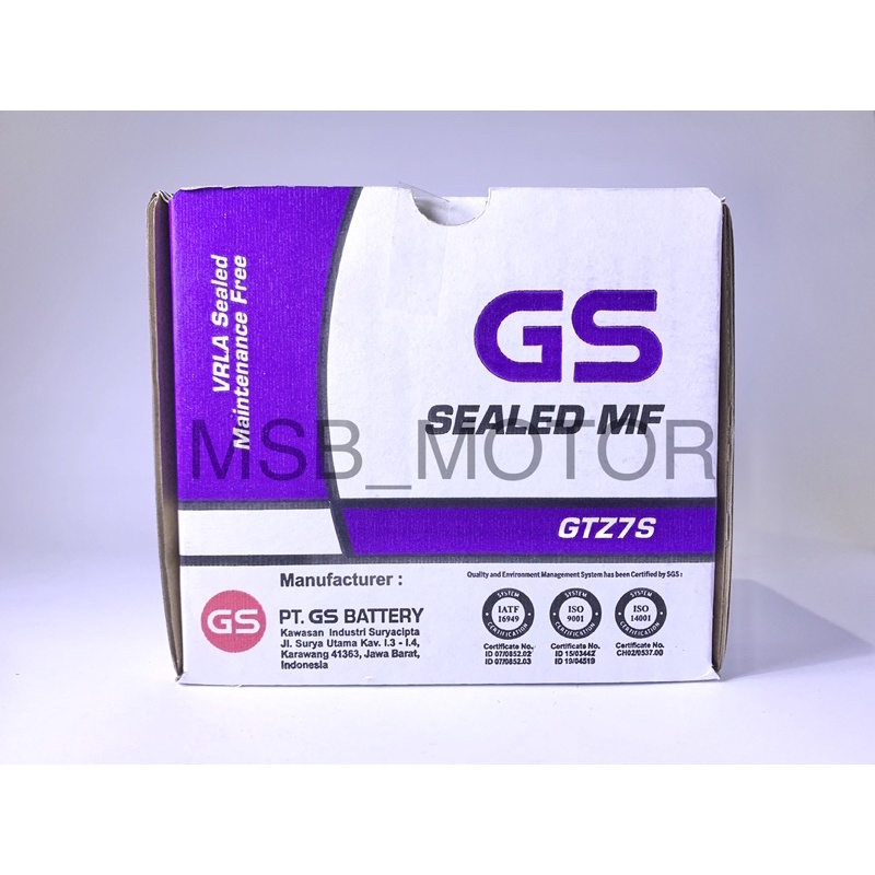 Aki GTZ7S GS ASTRA ORIGINAL FU CB150R NMAX