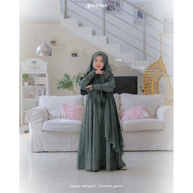 SARIMBIT DIENNA GAMIS ANAK WARNA SAPHIRE