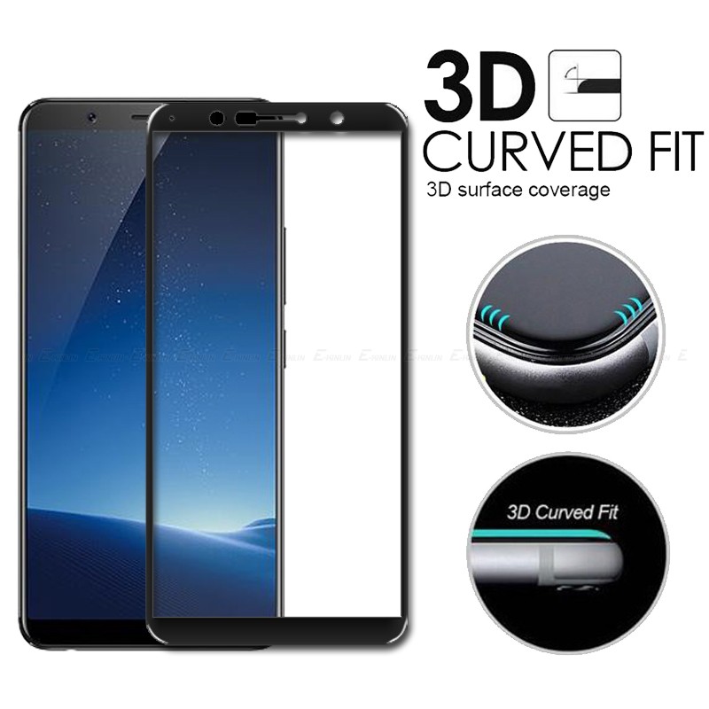 Vivo V11 V11pro V15 Y91 Y95 V9 V7 V7 V5 Y71 Tempered Glass Screen Protector Black White Gold 2.5d