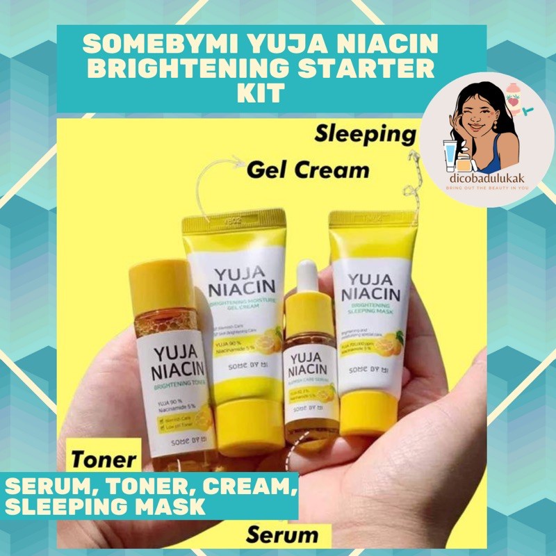 [FREE JEDAI] SOMEBYMI YUJA NIACIN BRIGHTENING STARTER KIT /Somebymi kuning / yuja niacin starter kit