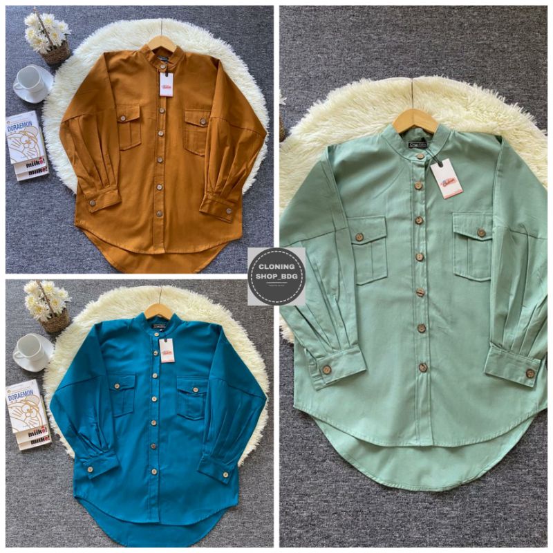 KEMEJA OVER SIZE VENYA BY CHALOEM OFFICIAL ORIGINAL