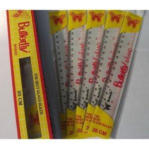 

[PACK] Penggaris Plastik / Plastic Ruler 30 cm - Butterfly MURAH