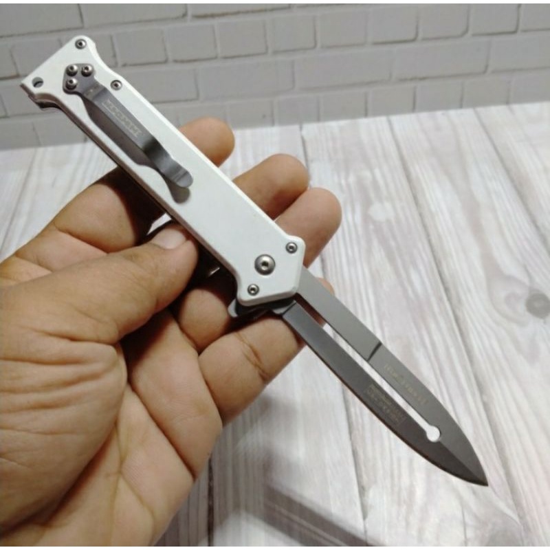 BERKUALITAS Pisau Lipat Mini Saku Survival / Pisau Lipat Pocket Camping Gunung