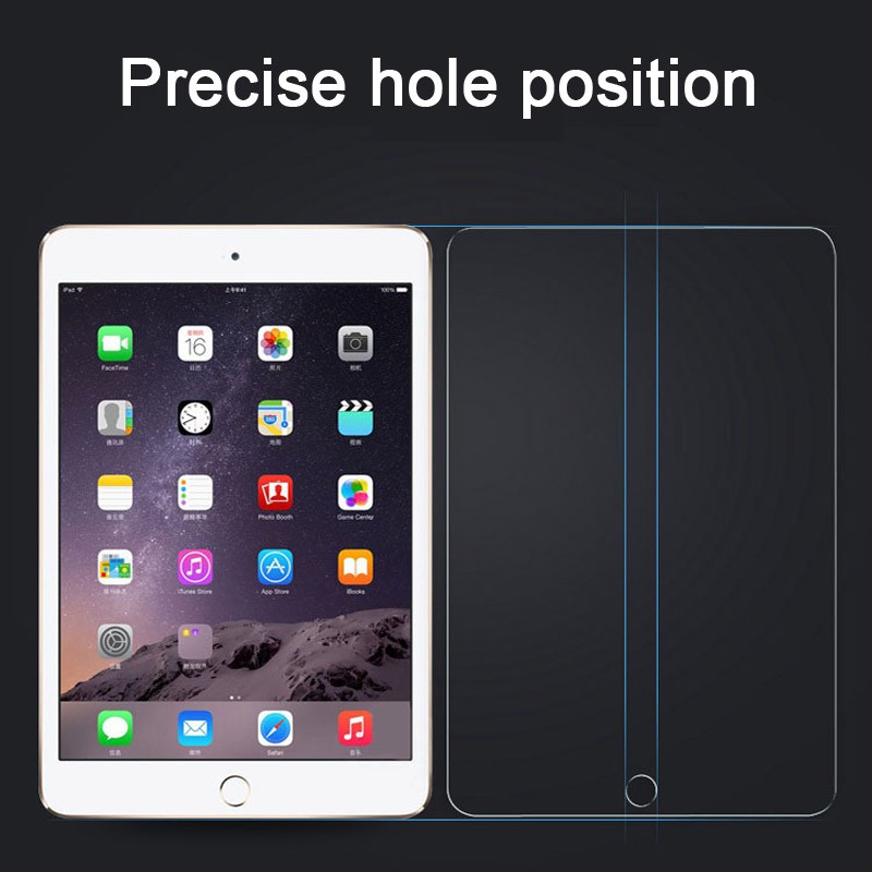 2pcs 9H Tempered Glass for iPad 2 3 4 Air 1 2 3 4 Pro 9.7 11 10.5 9.7 2017 2018 Pro 2015 2017 2021 10.2 2019 2020 Mini 4 5 Full Cover Screen Protector