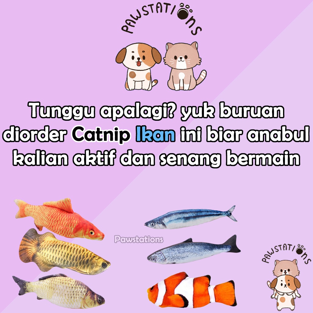 Catnip Kucing Ikan Mainan Kucing Catnip Ikan Mainan Kucing Boneka Ikan Mainan Kucing