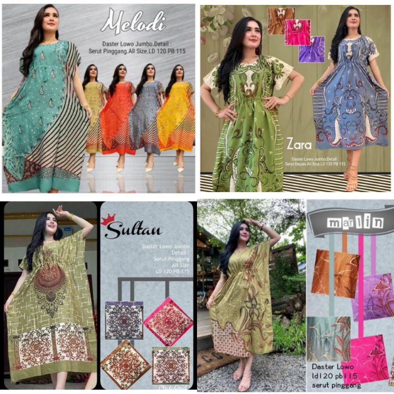 Daster Lowo XXL ld 110 ld 115 ld120 daster sultan jumbo kelelawar piyama murah grosir