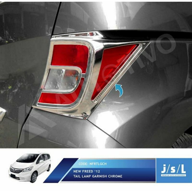 Garnish Lampu Belakang Honda New Freed Chrome