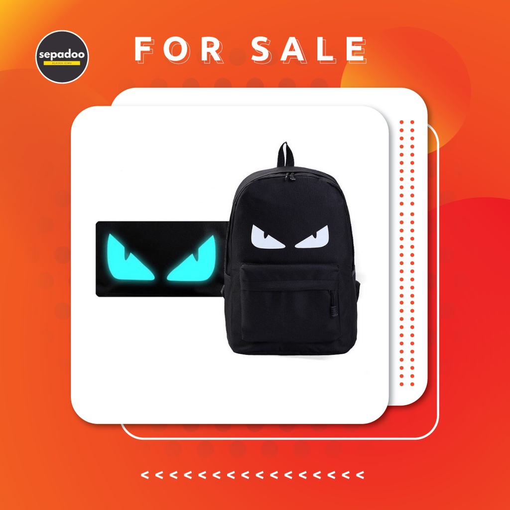 SEPADOO Tas Ransel Backpack Glow in the Dark Berkualitas Impor