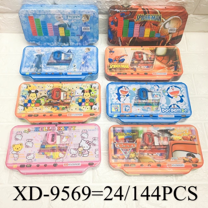 

pencil case kaleng isi kode 9569 bentuk layar pc satuan