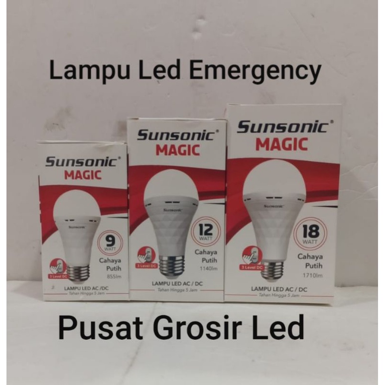 Sunsonic 12 watt Lampu Emergency / Lampu Darurat