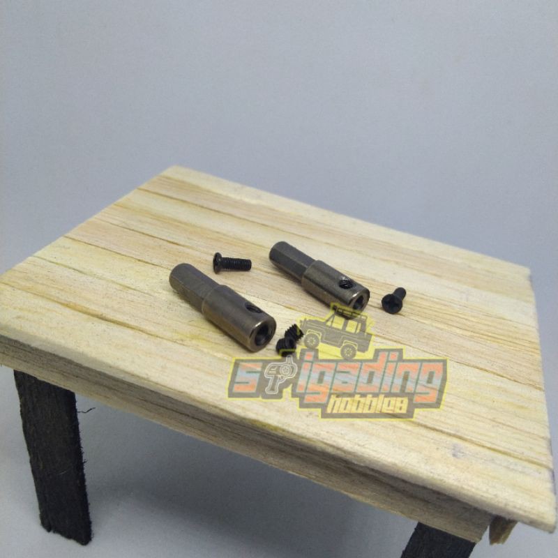 METAL HEX ADAPTER REAR AXLE MN WPL D12 C34 D90