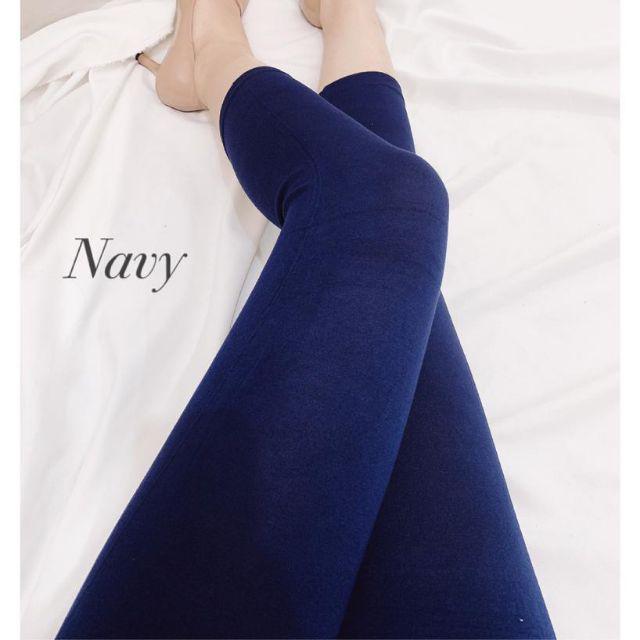 Elfashion Premium Legging 7per8 Polos Import Tebal | Legging Pendek Polos 7/8 | Legging 7/8 Jumbo-Navy 7/8