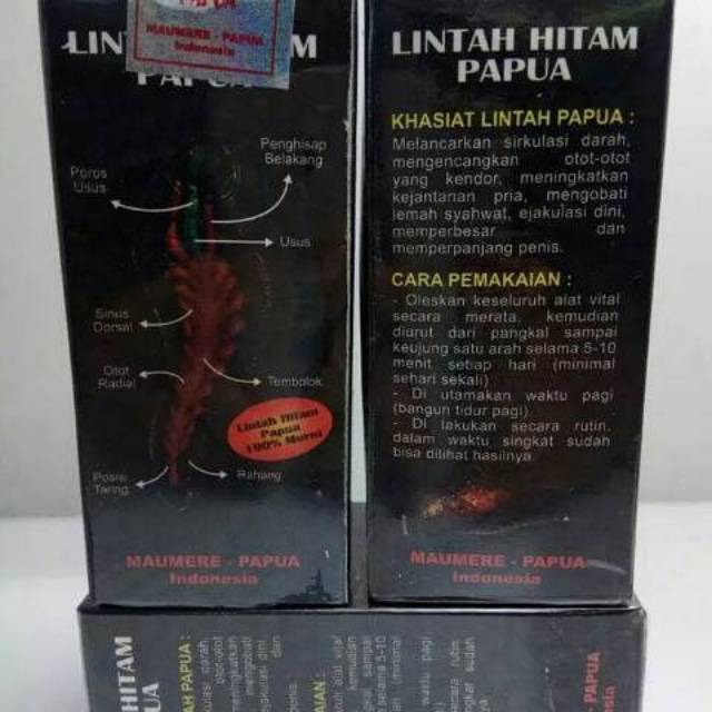 MINYAK LINTAH HITAM ASLI PAPUA ORI(MEMPERBESAR ALAT VITAL PRIA PERMANEN)