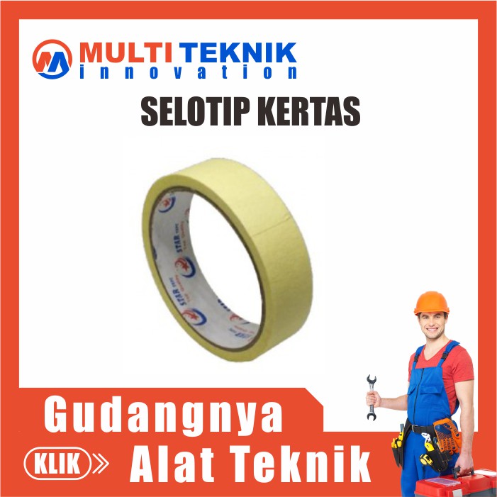 

MASKING TAPE LAKBAN KERTAS SOLASI KERTAS 1 SOLATIP KERTAS SEAL T MT166