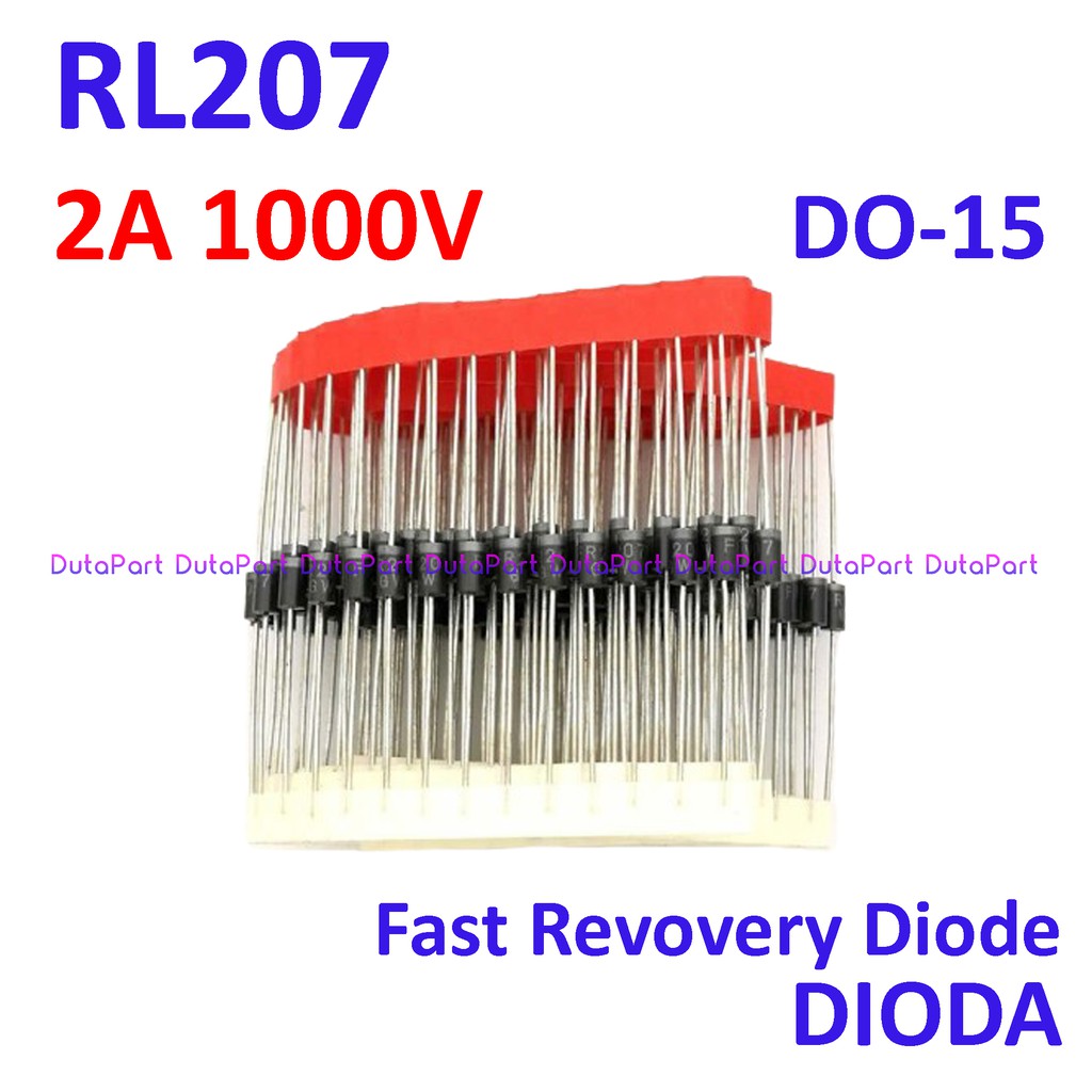 RL207 RL 207 2A 1000V MIC Fast Recovery Rectifier Dioda Diode