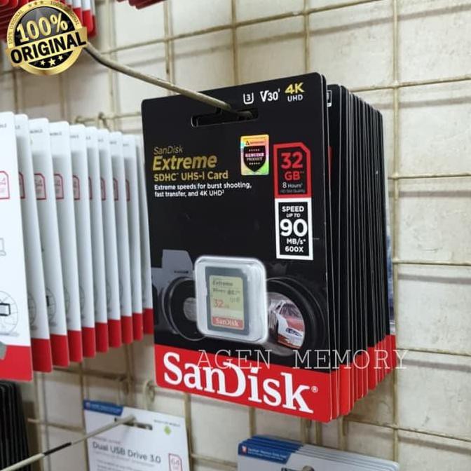 SanDisk SDHC 32GB EXTREME Class 10 Memory Kamera SD Card 32 GB aksesoris hp | flasdisk | sandisk