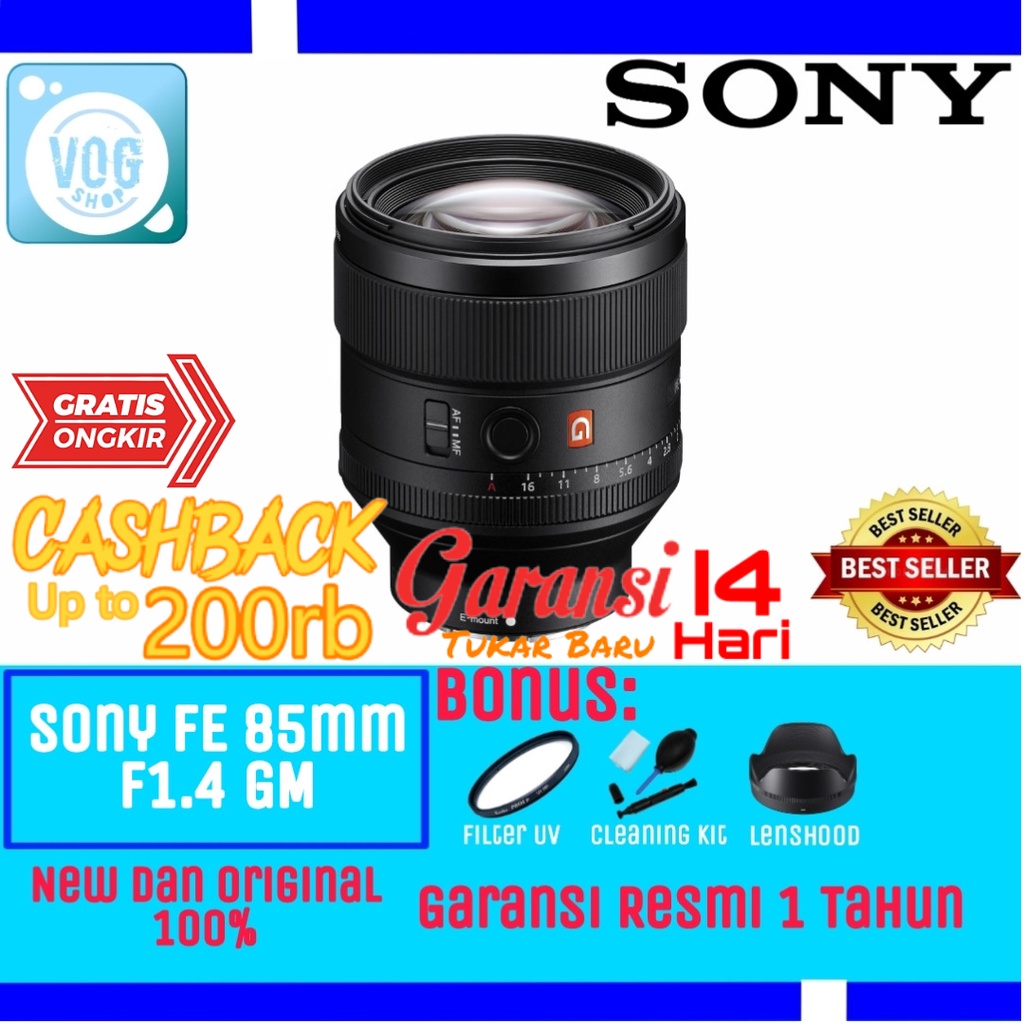 Lensa Sony FE 85mm F 1.4 GM - Lensa Sony 85mm F1.4