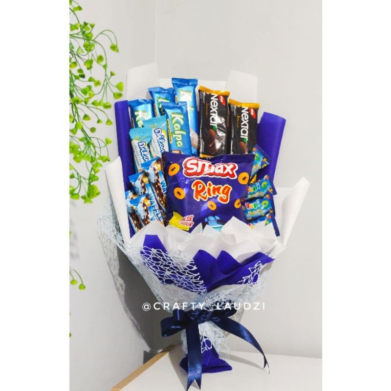 

Bucket snack tema biru