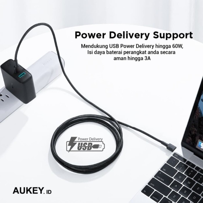 Kabel Data Aukey Cable CB-CD29 USB C to C1.2m