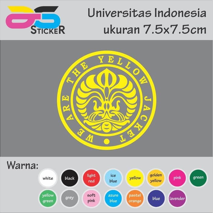 

Cutting Sticker - Stiker UI Universitas Indonesia 7.5x7.5cm