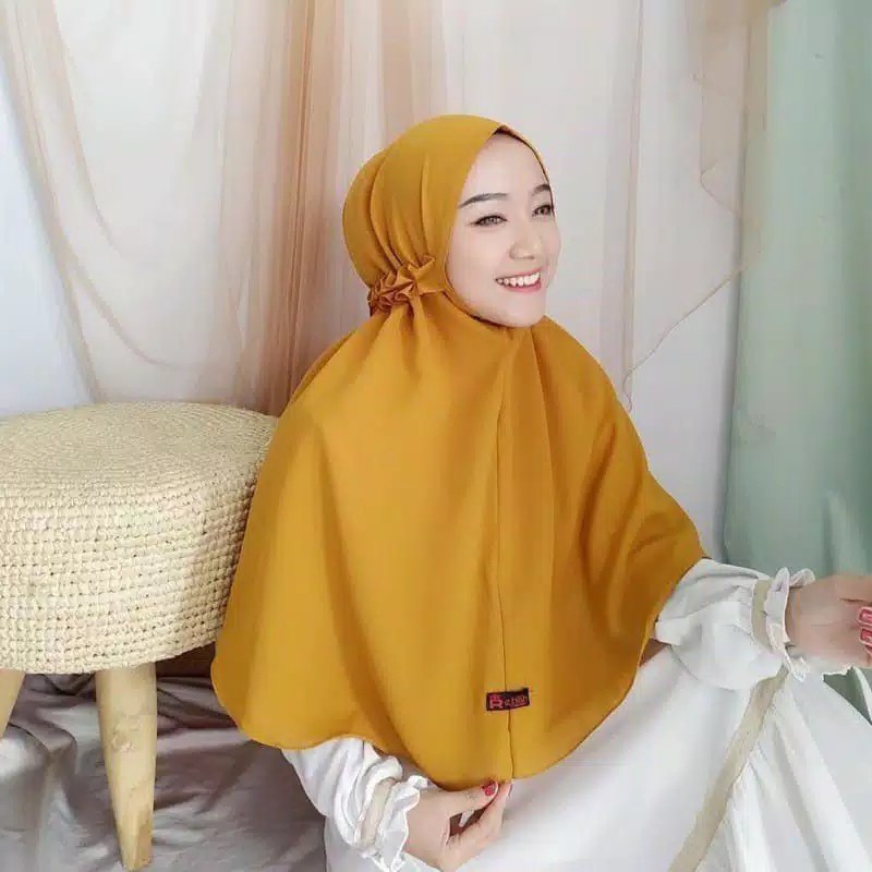 NEW Jilbab bergo Maryam kriwil diamond / bergo tali non pet Hijab by mika bella terbaru kekinian ter