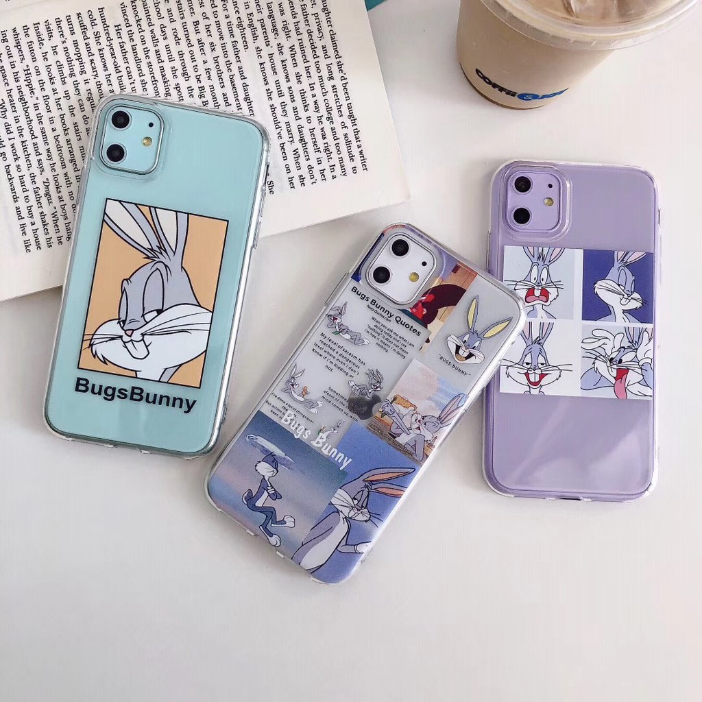 Soft Case Gambar Kartun untuk iPhone 11 Pro/MAX/XSmax/XR/8