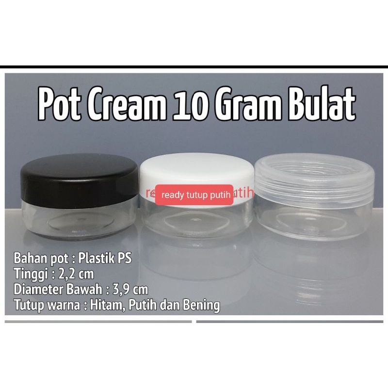 pot jar 10gram/ tempat cream