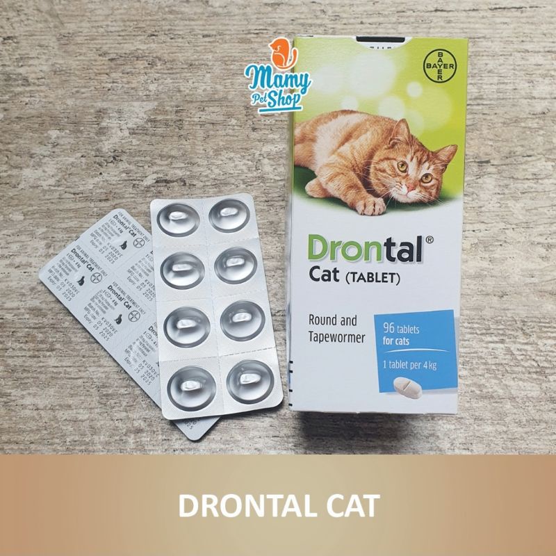 DRONTAL CAT tablet obat cacing untuk kucing