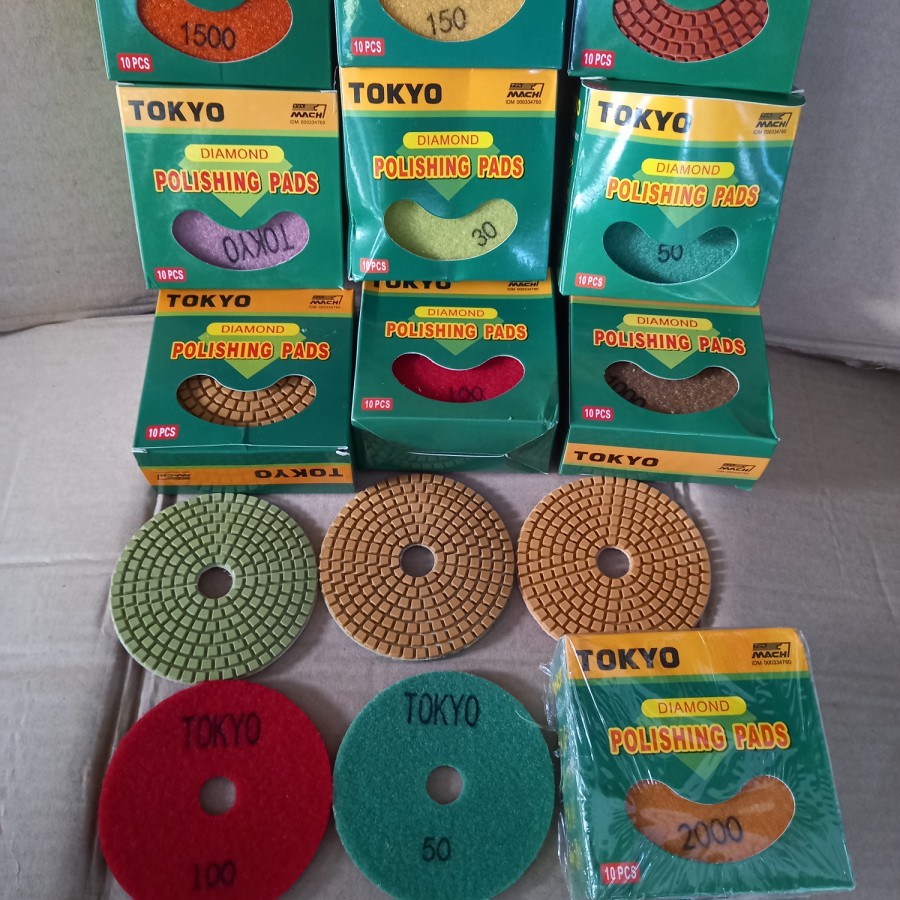 Diamond Pad Poles Marmer / diamond poles granit TOKYO 4 Inchi