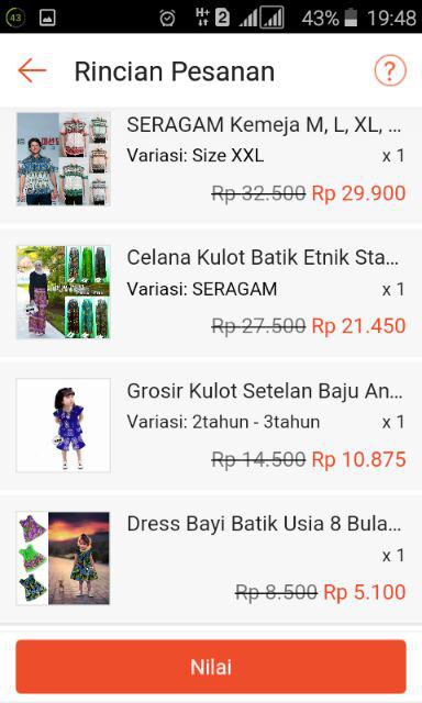 Kemeja M, L, Xl, Xxl