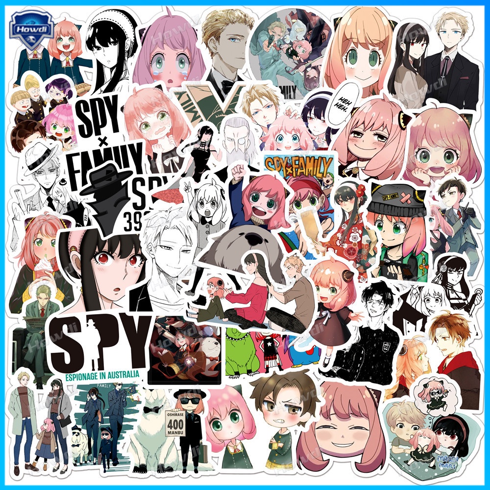 Stiker Motif Anime Spyxfamily Tahan Air Untuk Mobil / Motor