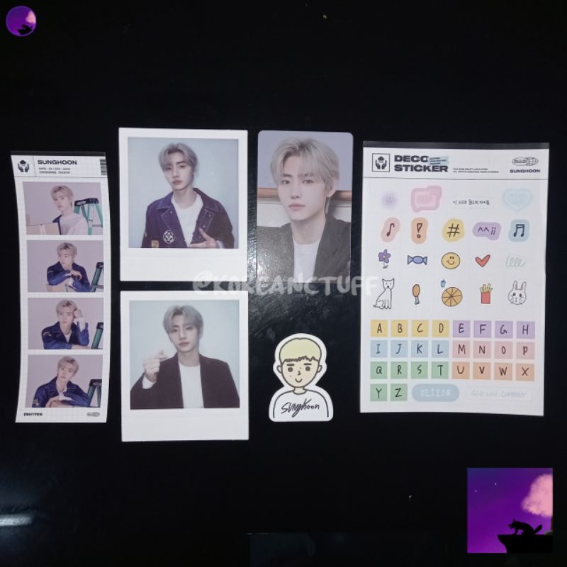 [OFFICIAL] ENHYPEN Sunghoon Sunoo Jungwon Ggu Package 2022 RPC RBM Pola Member set Masking Tape Phot