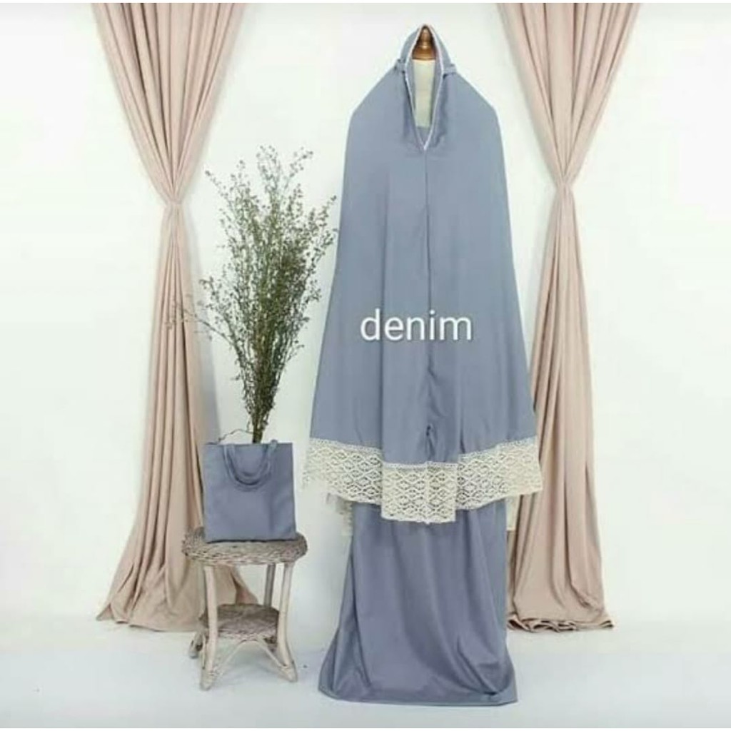 Mukena Renda Katun Rajut/Bahan Katun Mikro/bahan bagus lembut berkualitas dan bisa COD