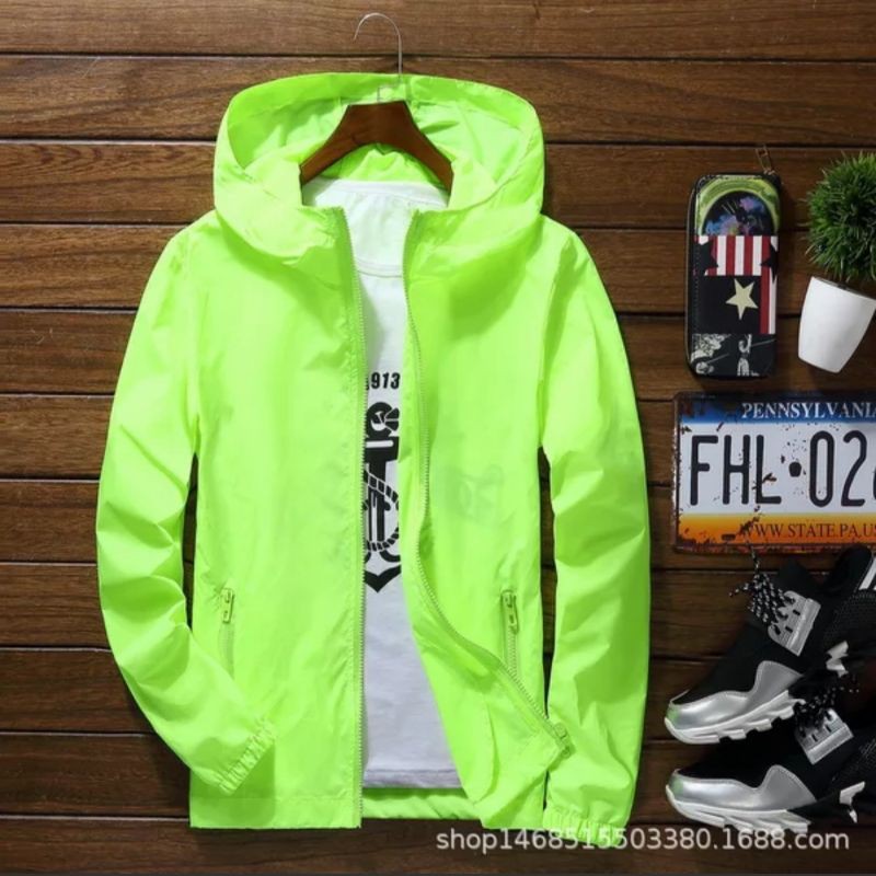 Jaket JUMBO Big Size 5XL 6XL 7XL Windbreaker Sport Jacket Olahraga Sepeda Lari Pria Wanita Man Woman-6