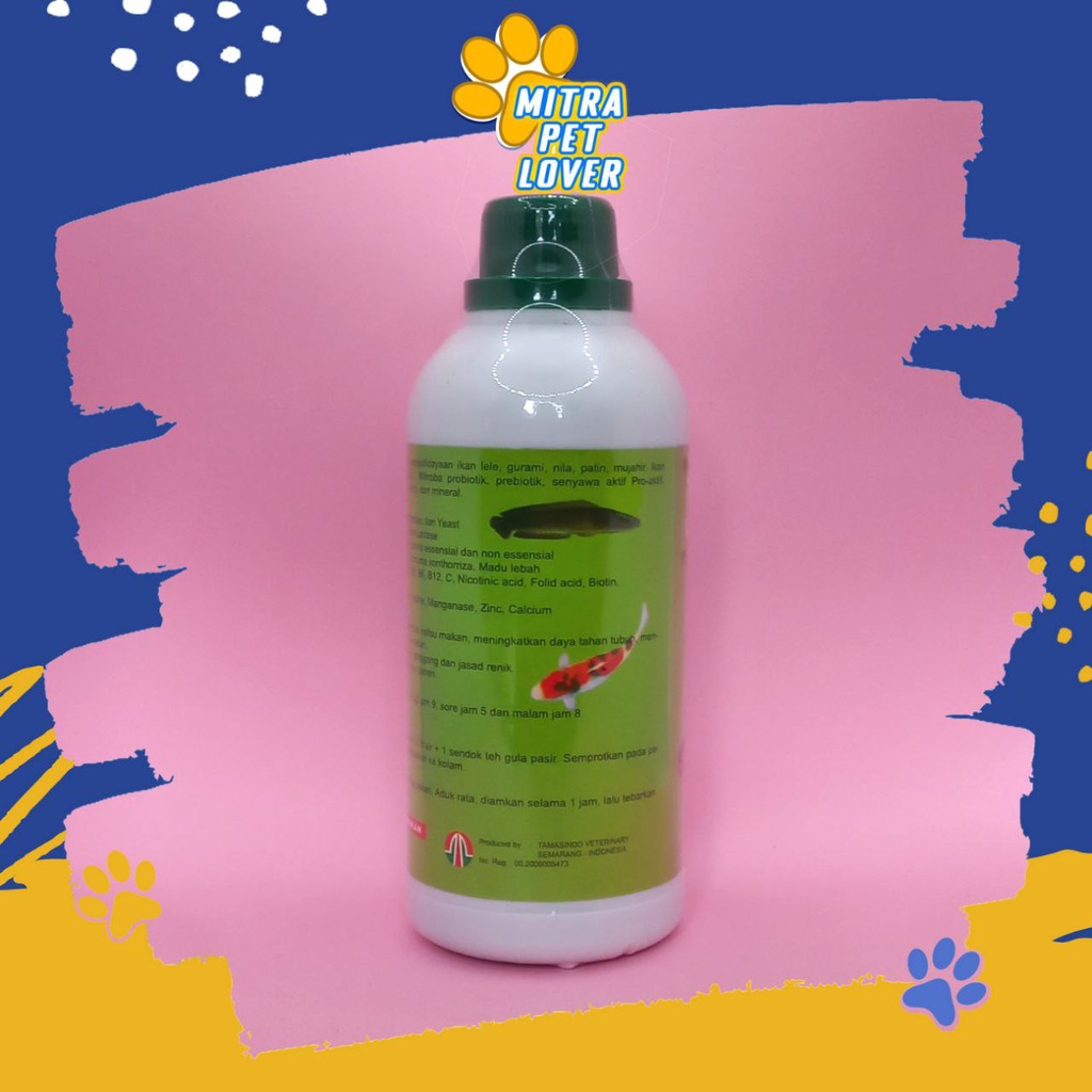 OBAT PEMACU TUMBUH IKAN - RAJA SIAM 500 ML ORIGINAL - PROBIOTIK PRO AMINO - ANTI OXIDANT PEMACU PERTUMBUHAN IKAN LELE GURAMI NILA PATIN MUJAHIR - PET ANIMAL FISH HEALTHCARE AND VETERINARY TAMASINDO VITAMIN TERNAK HEWAN BINATANG PELIHARAAN MITRAPETLOVER