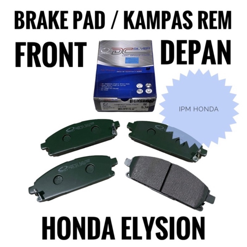 45022 SJK Brake Pad Kampas Rem Depan Honda Elysion 2005 2006 2007 2008 2009 2010 RCB TRW Compact