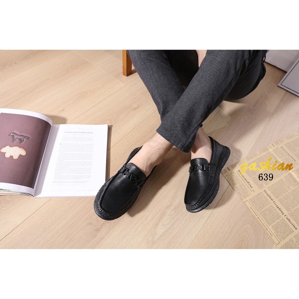 SEPATU LOAFERS PRIA KASUAL KULIT FASHION IMPORT # 639 #