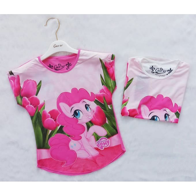 BR18909 - LITTLE PONY KAOS ANAK CEWEK TSHIRT TUMBLR TEE BAJU DISTRO ATASAN KIDS PEREMPUAN KARAKTER L