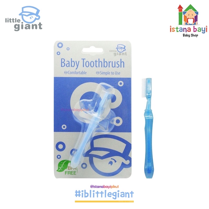 Little Giant Sikat gigi - LG.1103 Silicone Tooth Brush/Sikat gigi bayi silicone