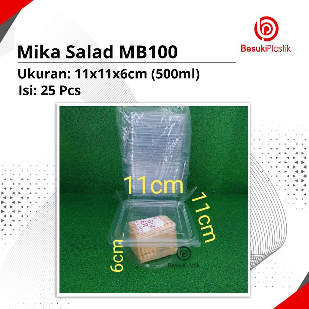 Mika Salad /Mangkok Mika Salad Buah / Mika Nasi / Box Salad 500ml