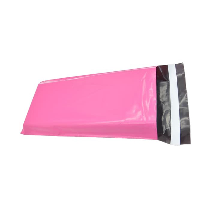 

20x30+5cm Amplop Plastik Bungkus Packing Polymailer Tebal Pink 100pcs SPECIAL