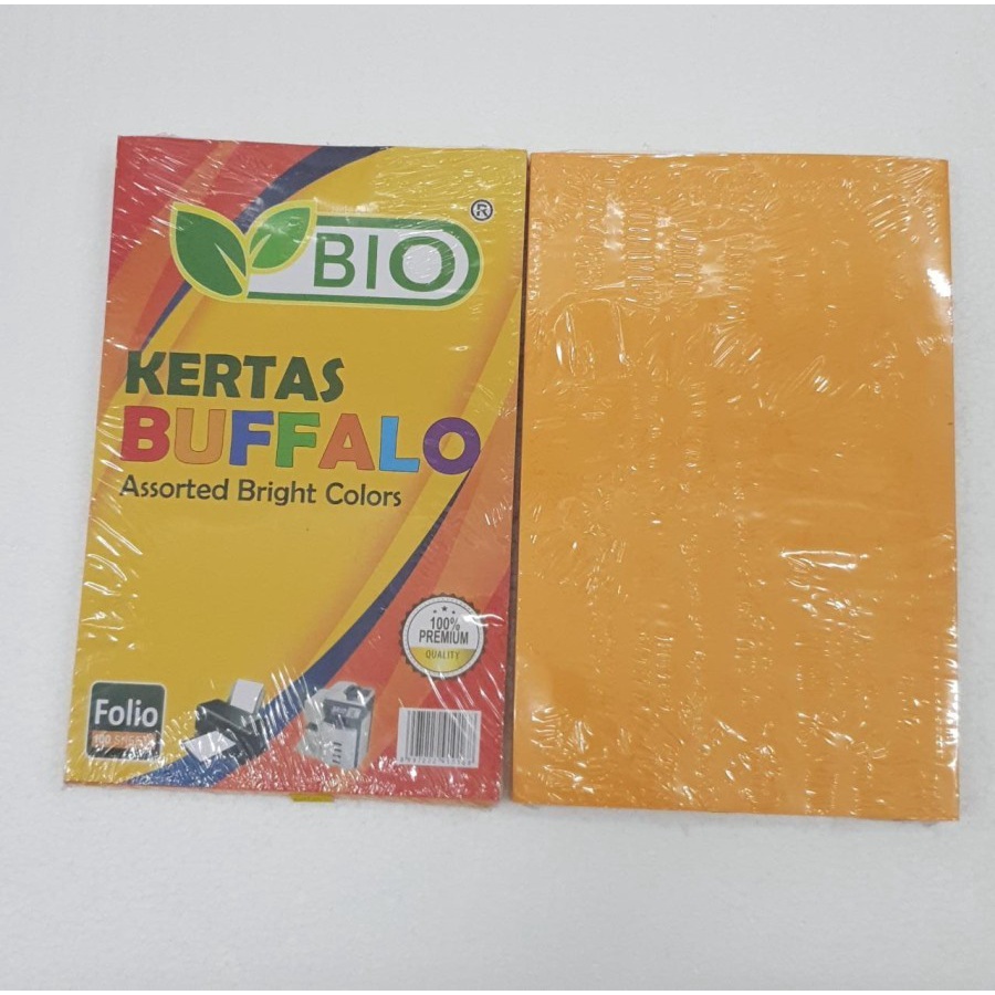 

COVER BUFFALO BIO ORANGE (100 lembar) | KERTAS BUFFALO