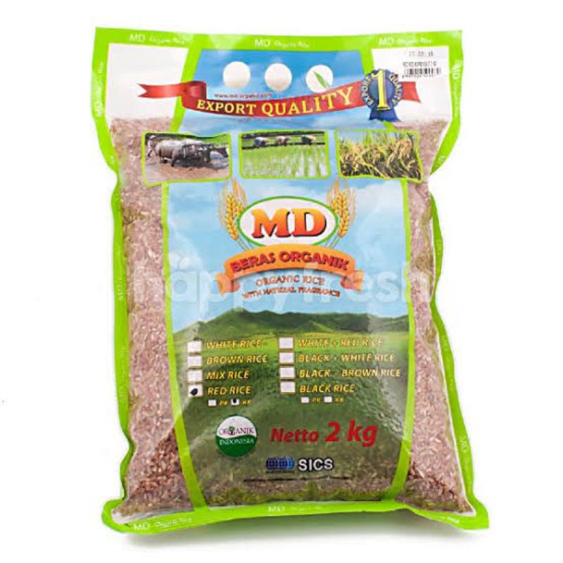 

md beras organic 2 kg