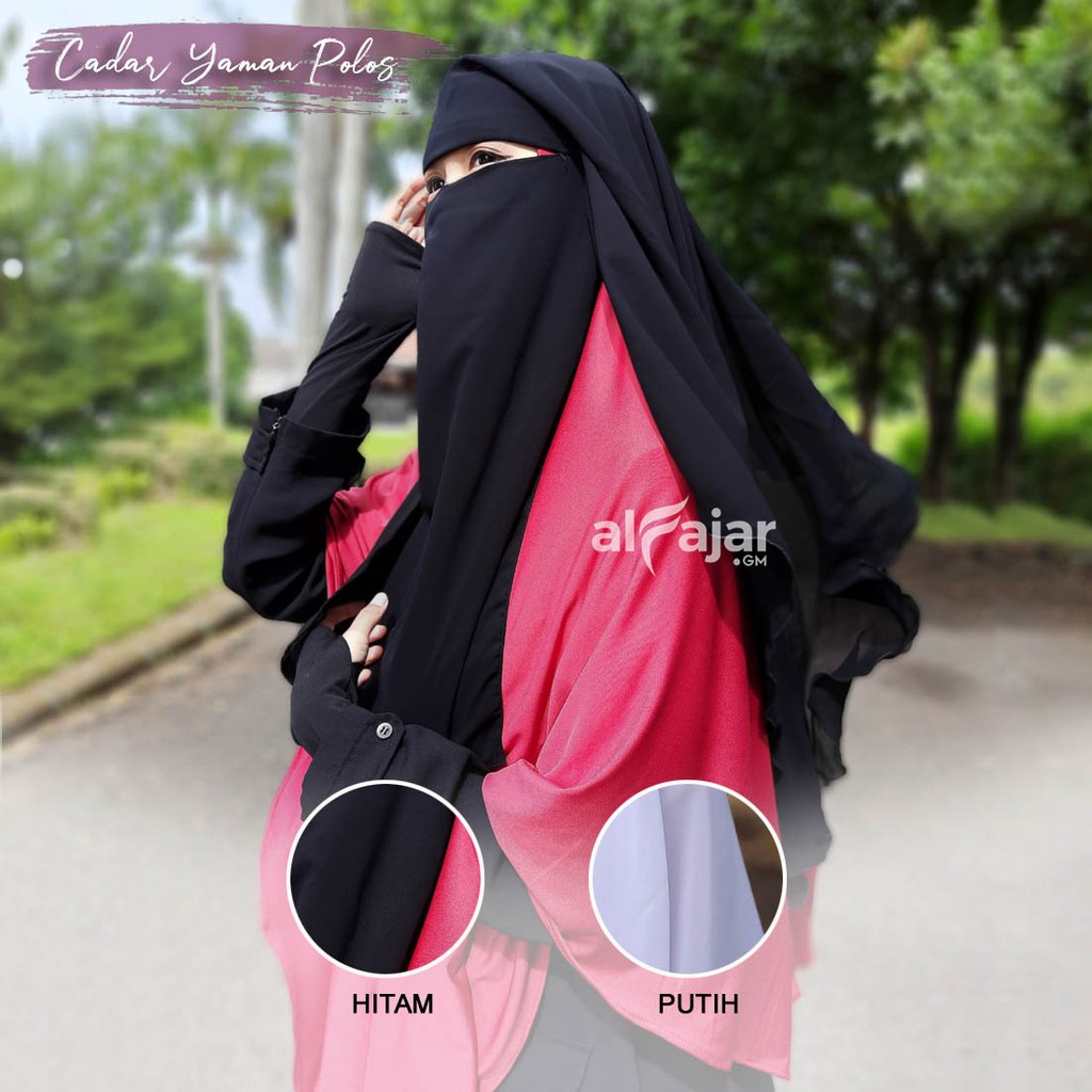 CADAR NIQOB BANDANA YAMAN Polos Dua Layer by Alfajar