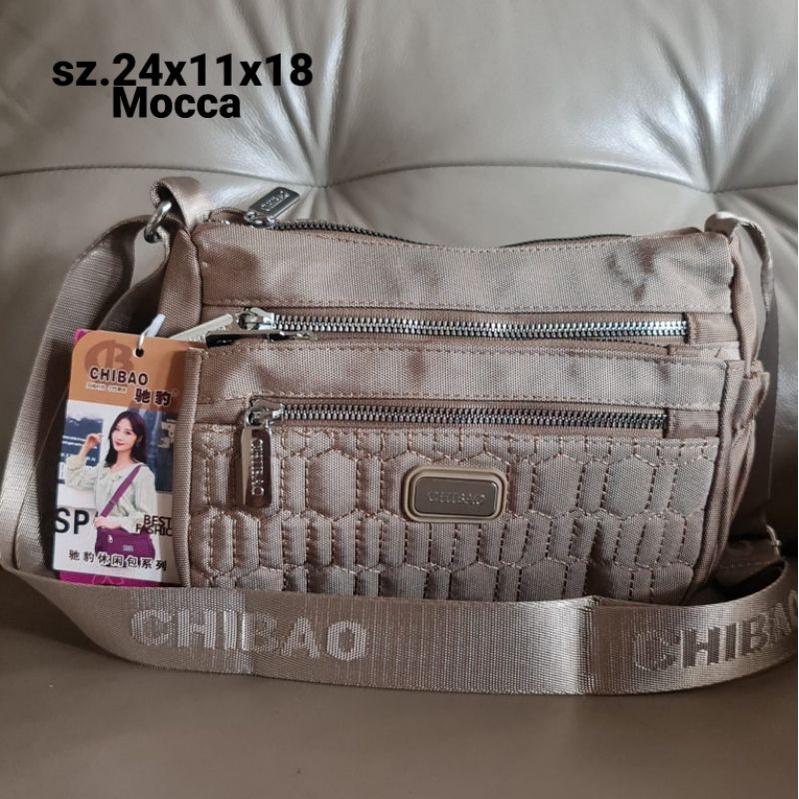 (BISA COD) Tas Slempang Chibao Original import 1739-22-70 Kanvas