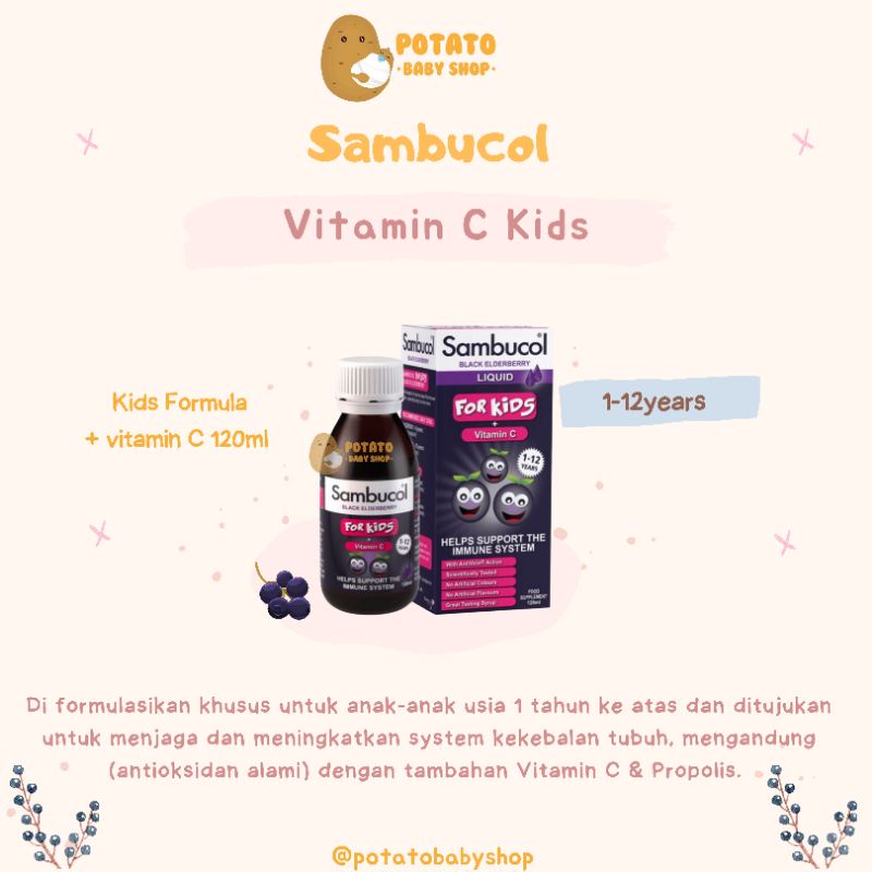 Sambucol - Kids Formula + Vitamin C Immune Support 120ml 1-12th