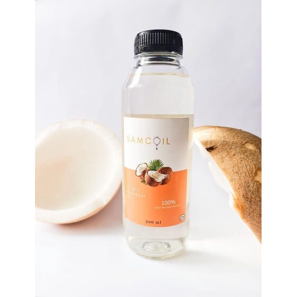 

SAMCOIL - VIRGIN COCONUT OIL -500 ML - 100% Minyak Kelapa Murni