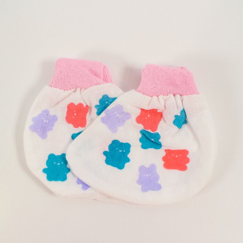 1 Set Sarung Tangan Bayi STK Baby / Sarung tangan kaki Bayi Premium Katun / 1 setel kaos tangan kaki cotton